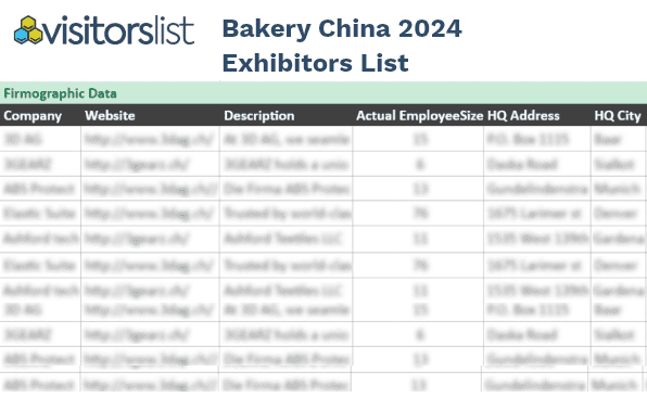 Bakery China Attendees List